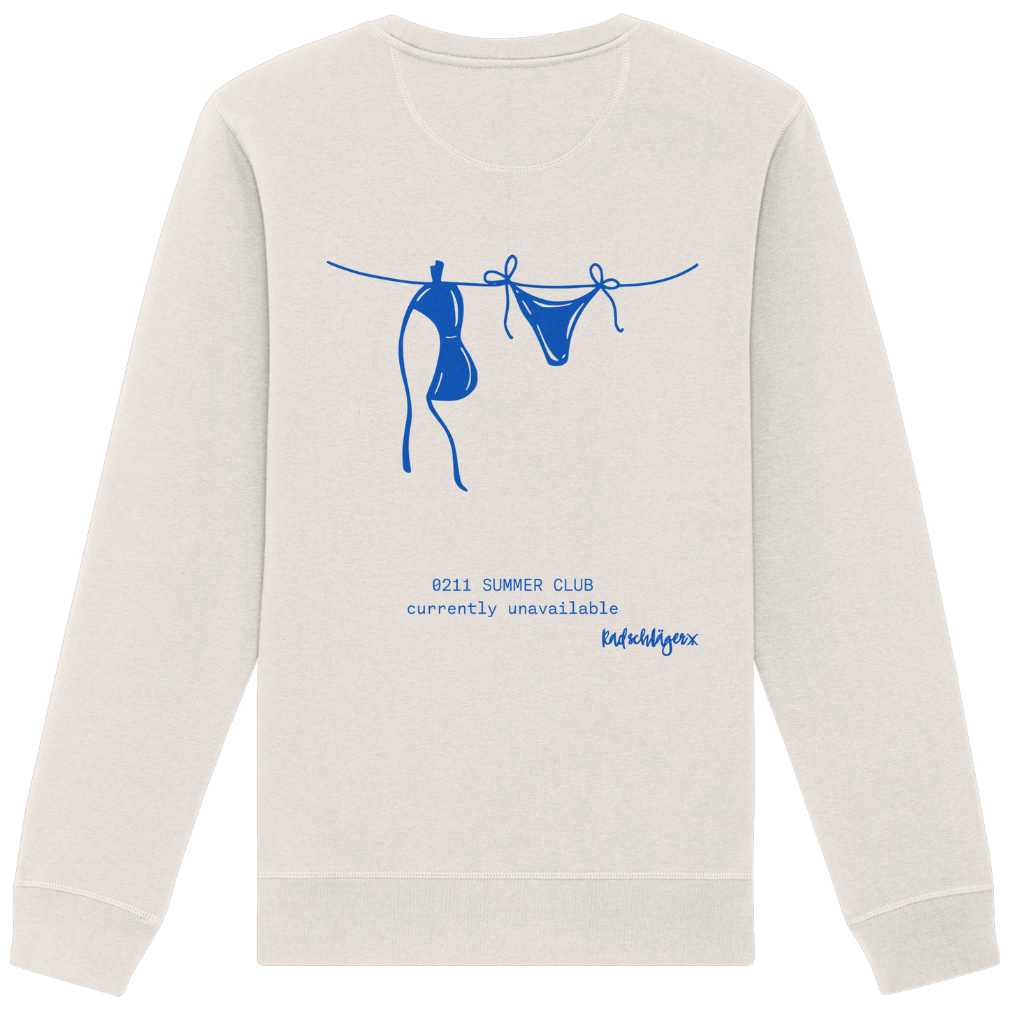 0211 Summer Club - Drying Off - Organic Basic Unisex Sweatshirt