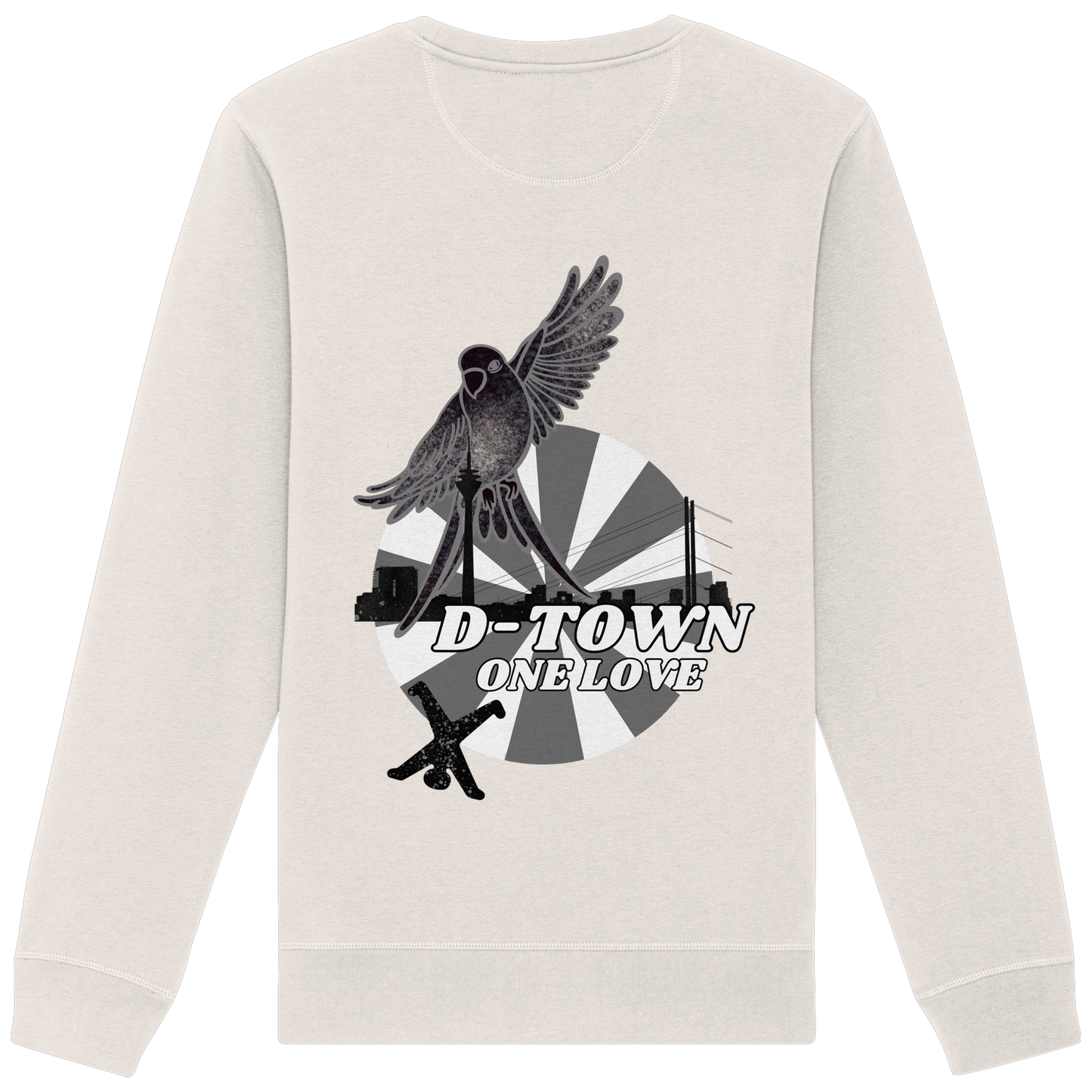 Rising Bird - Monochrome - Organic Basic Unisex Sweatshirt