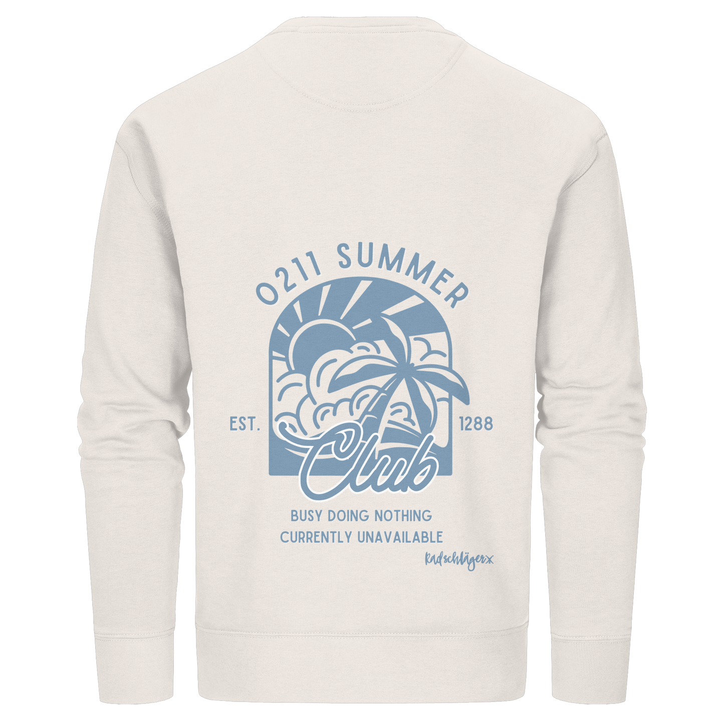 0211 Summer Club - Sunset Routine - Organic Basic Unisex Sweatshirt