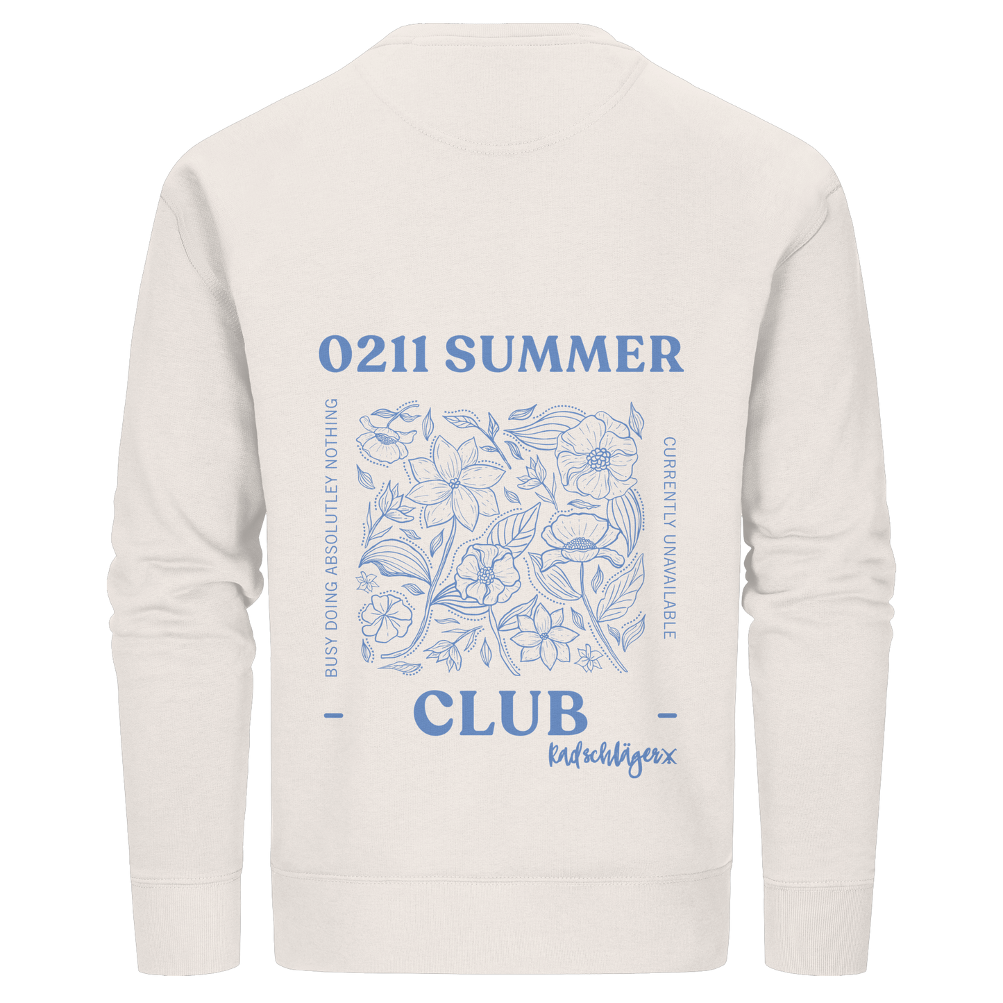 0211 Summer Club - Botanical Drift - Organic Basic Unisex Sweatshirt