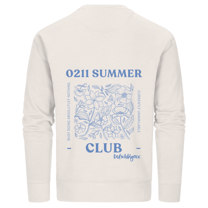 0211 Summer Club - Botanical Drift - Organic Basic Unisex Sweatshirt