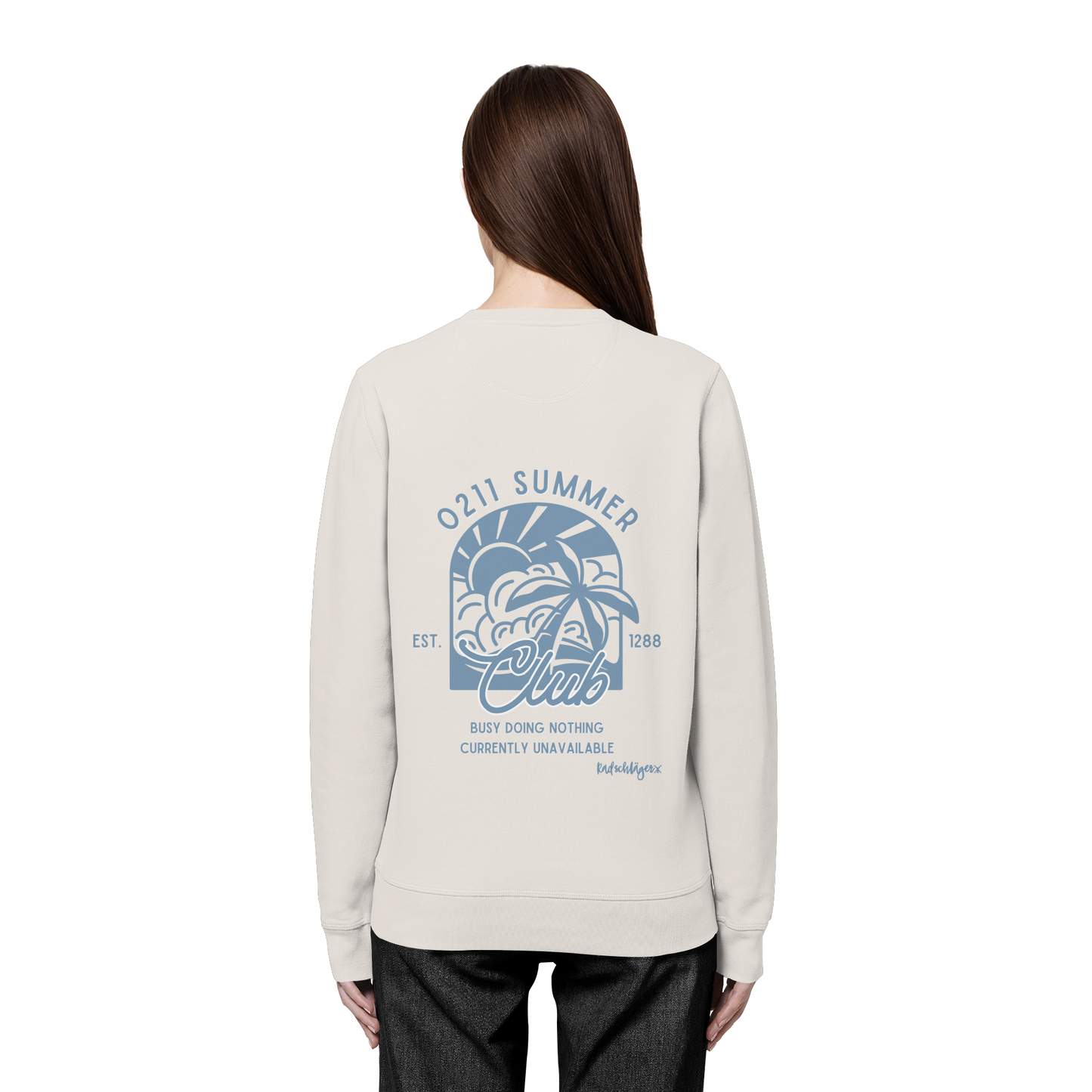 0211 Summer Club - Sunset Routine - Organic Basic Unisex Sweatshirt