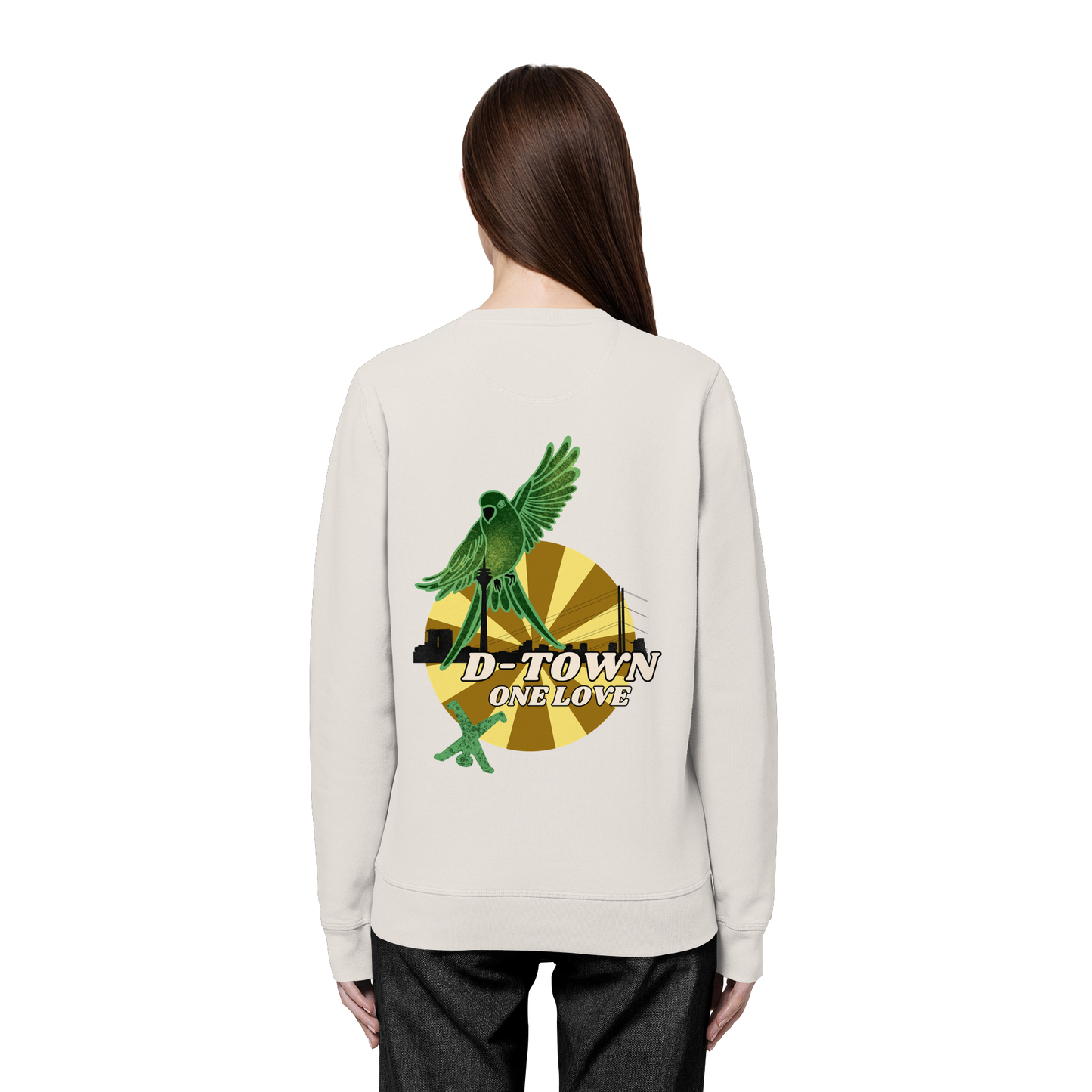 Rising Bird - Green - Organic Basic Unisex Sweatshirt