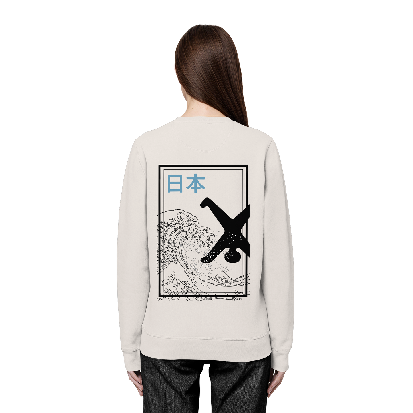 Great Wave - Blue - Organic Basic Unisex Sweatshirt