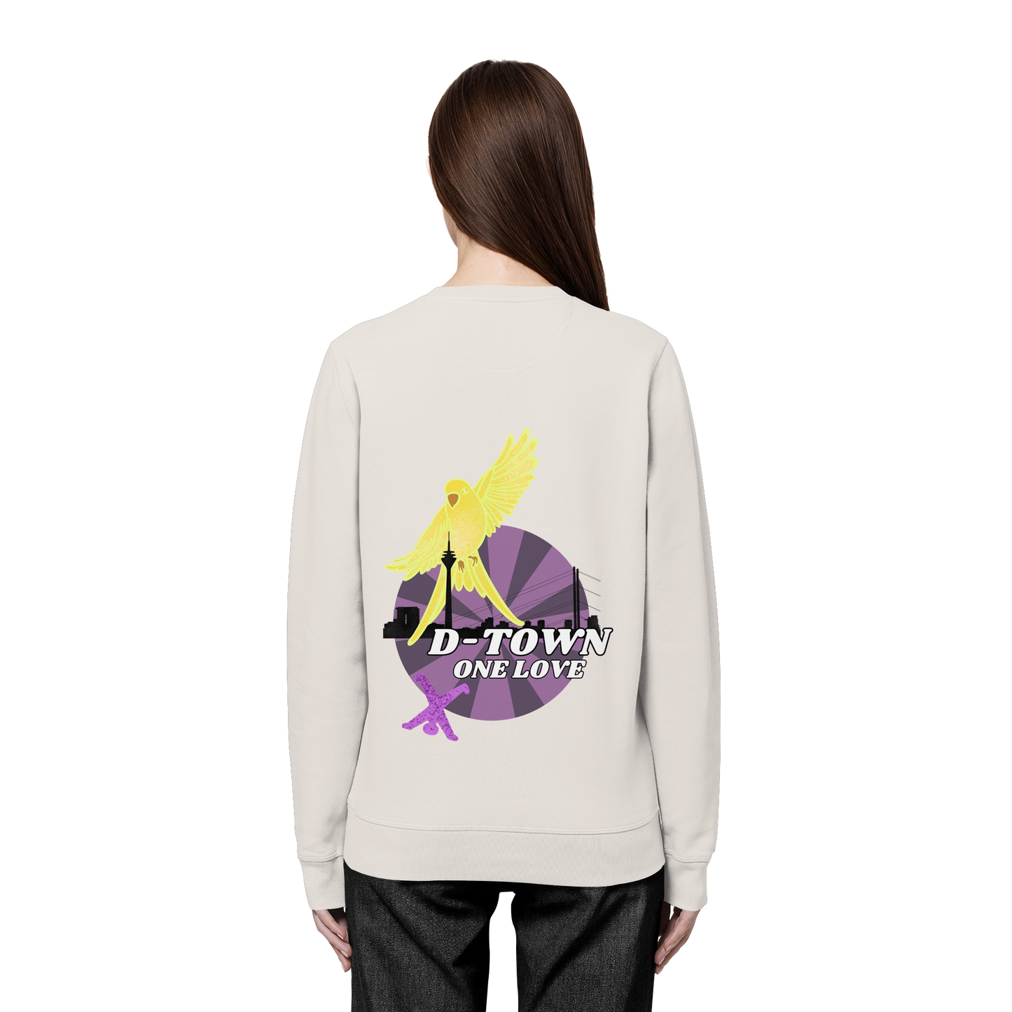 Rising Bird - Yellow - Organic Basic Unisex Sweatshirt