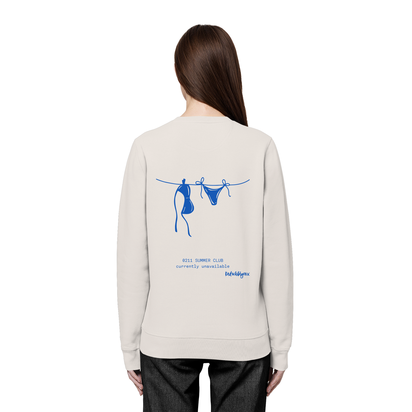0211 Summer Club - Drying Off - Organic Basic Unisex Sweatshirt