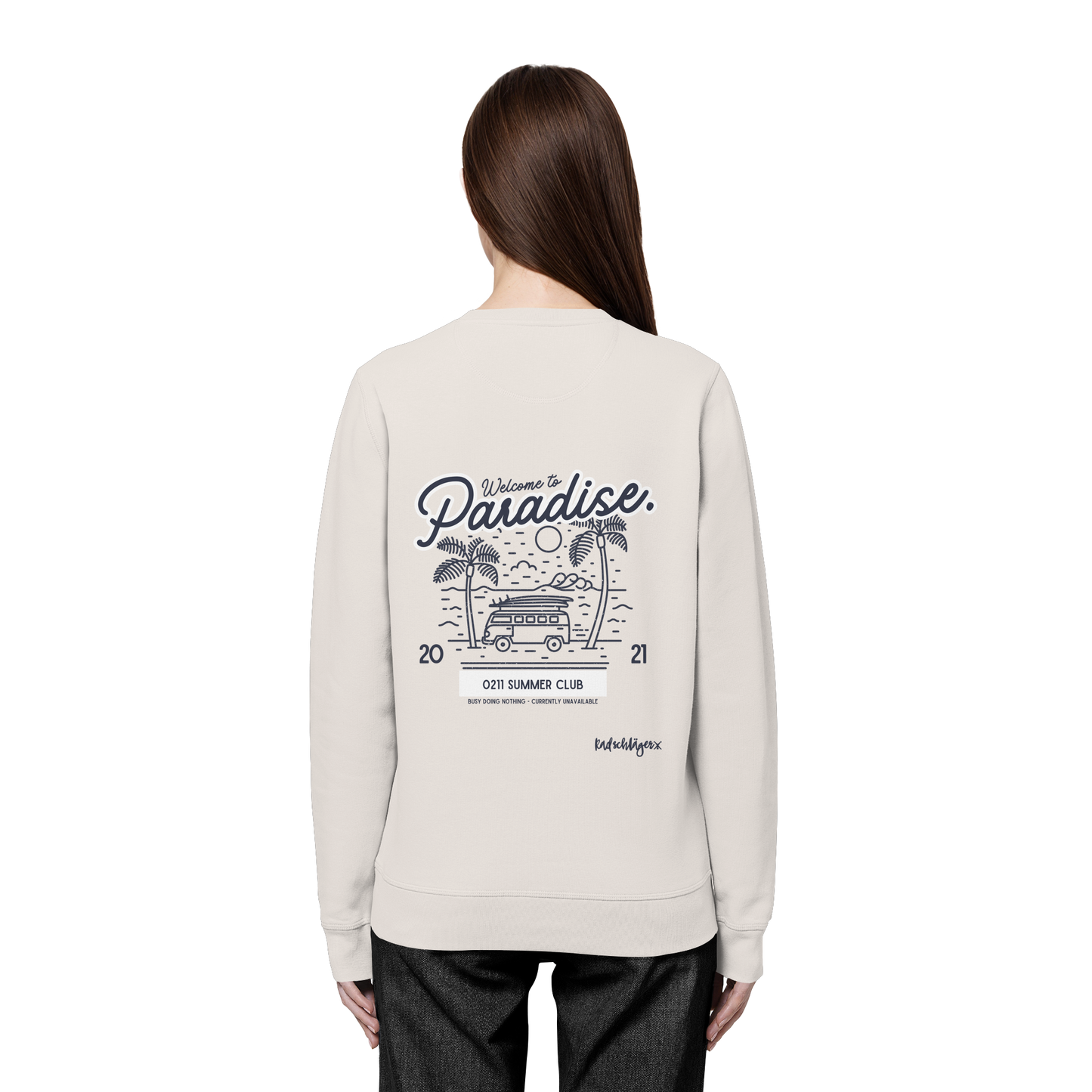 0211 Summer Club - Welcome to Paradise - Organic Basic Unisex Sweatshirt