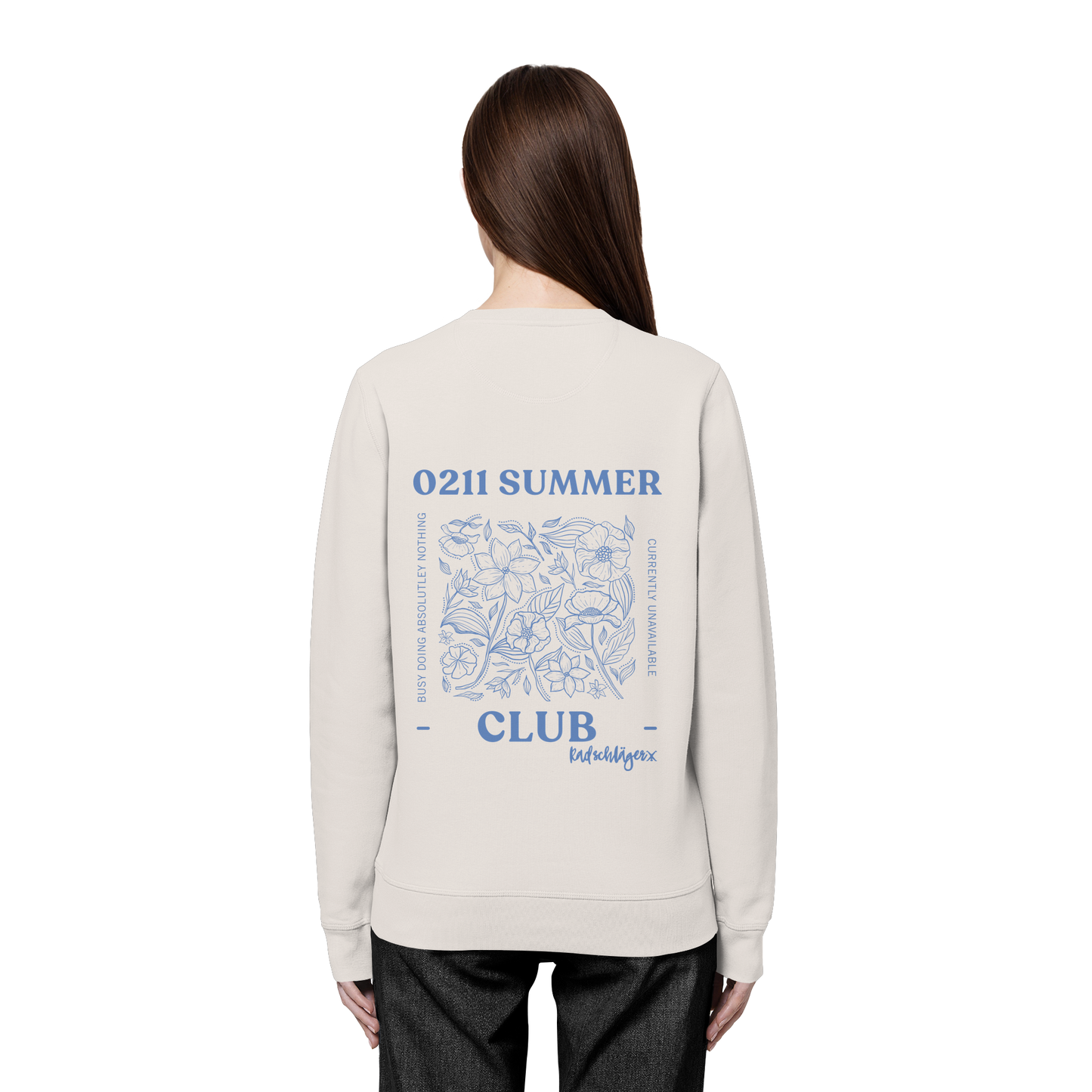0211 Summer Club - Botanical Drift - Organic Basic Unisex Sweatshirt