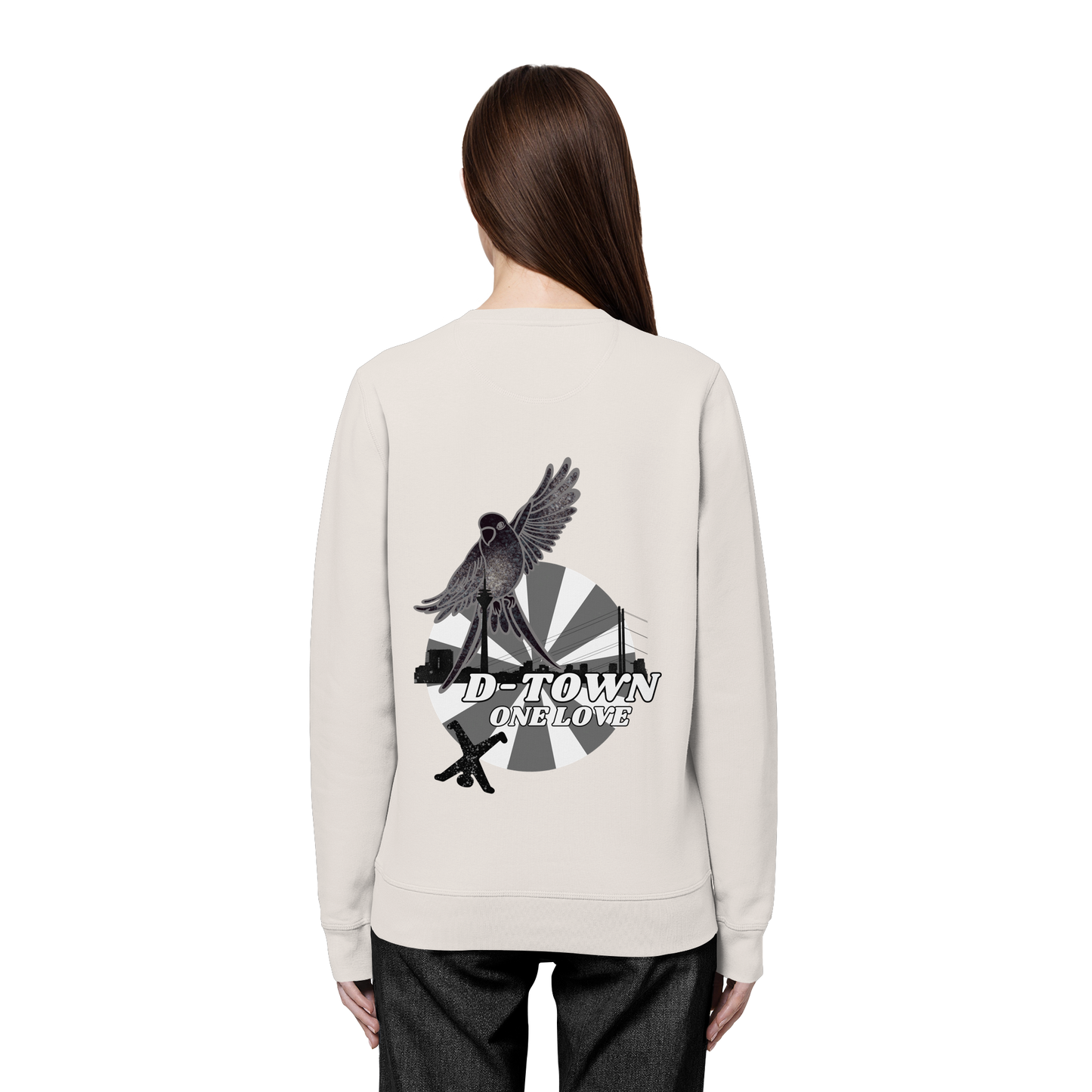 Rising Bird - Monochrome - Organic Basic Unisex Sweatshirt