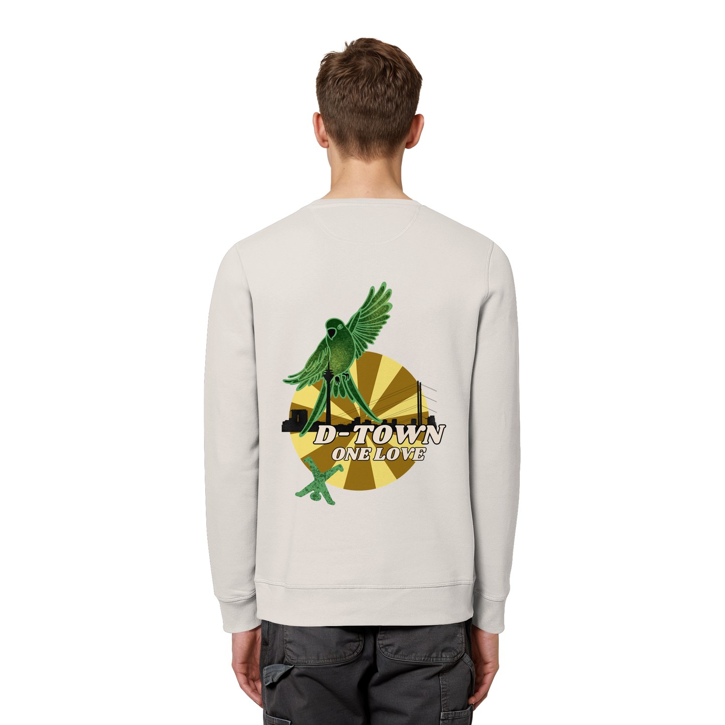 Rising Bird - Green - Organic Basic Unisex Sweatshirt