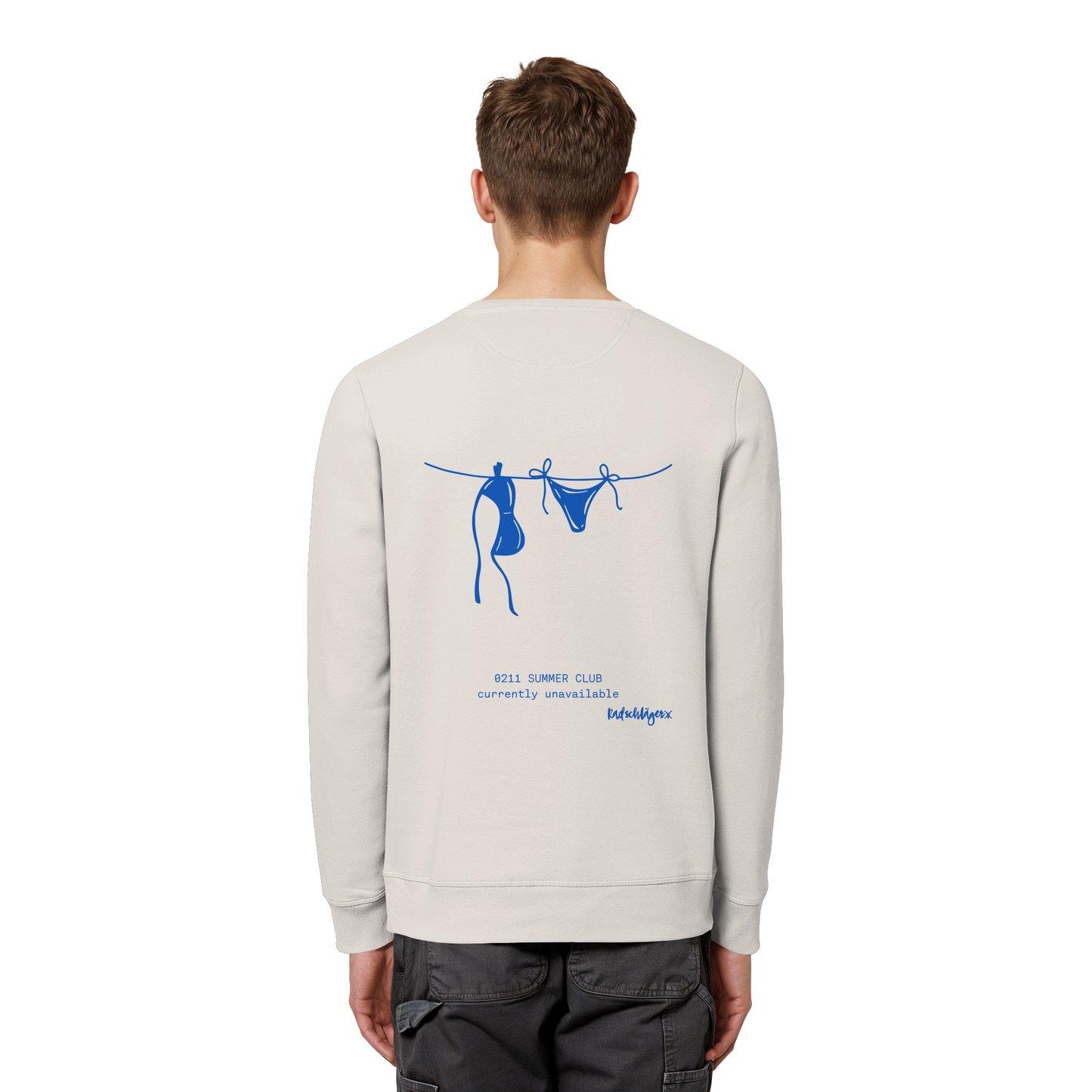 0211 Summer Club - Drying Off - Organic Basic Unisex Sweatshirt