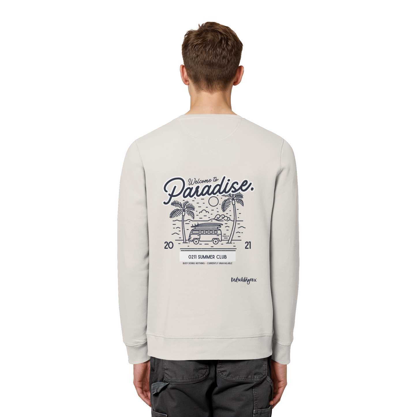 0211 Summer Club - Welcome to Paradise - Organic Basic Unisex Sweatshirt