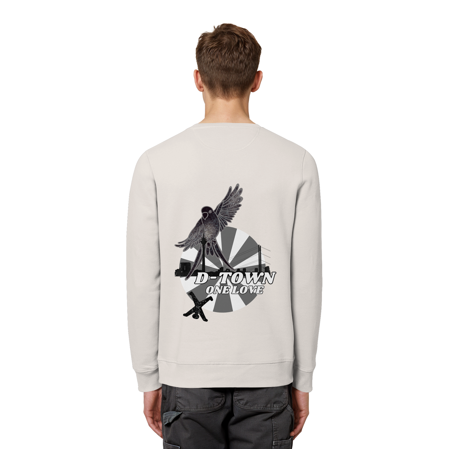 Rising Bird - Monochrome - Organic Basic Unisex Sweatshirt