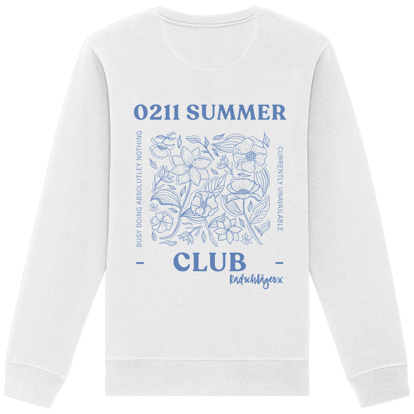 0211 Summer Club - Botanical Drift - Organic Basic Unisex Sweatshirt