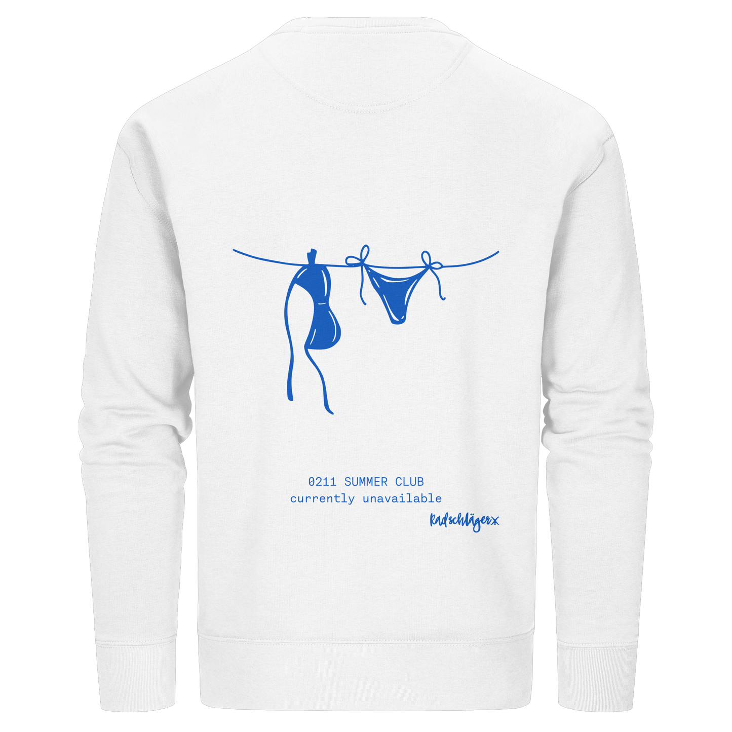 0211 Summer Club - Drying Off - Organic Basic Unisex Sweatshirt