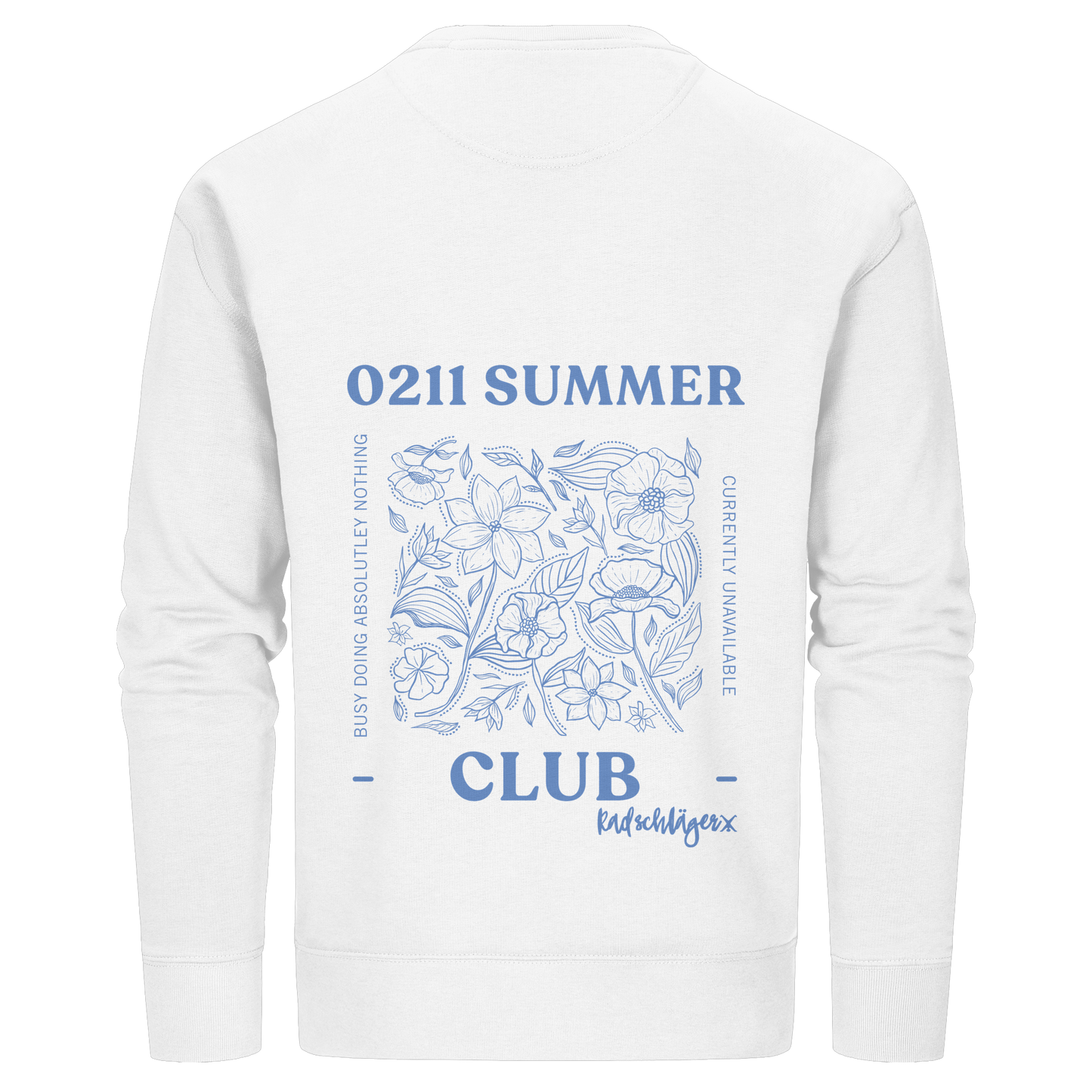 0211 Summer Club - Botanical Drift - Organic Basic Unisex Sweatshirt
