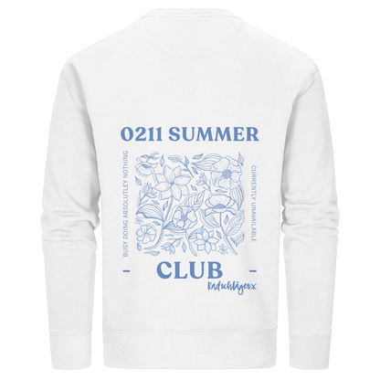 0211 Summer Club - Botanical Drift - Organic Basic Unisex Sweatshirt
