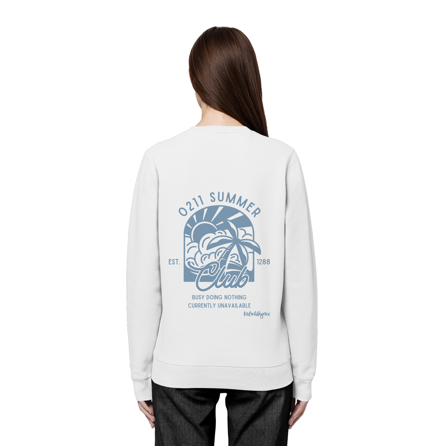 0211 Summer Club - Sunset Routine - Organic Basic Unisex Sweatshirt