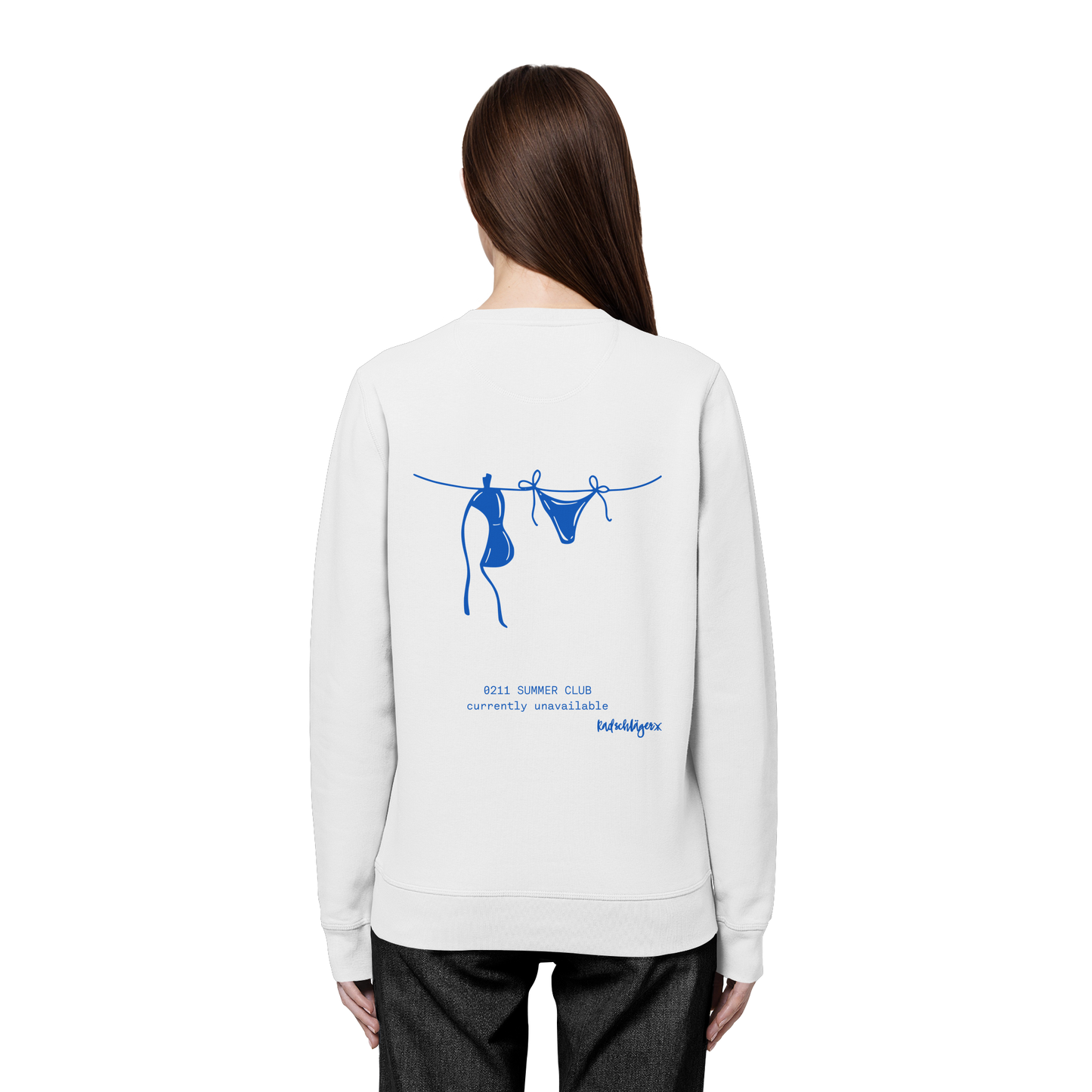 0211 Summer Club - Drying Off - Organic Basic Unisex Sweatshirt