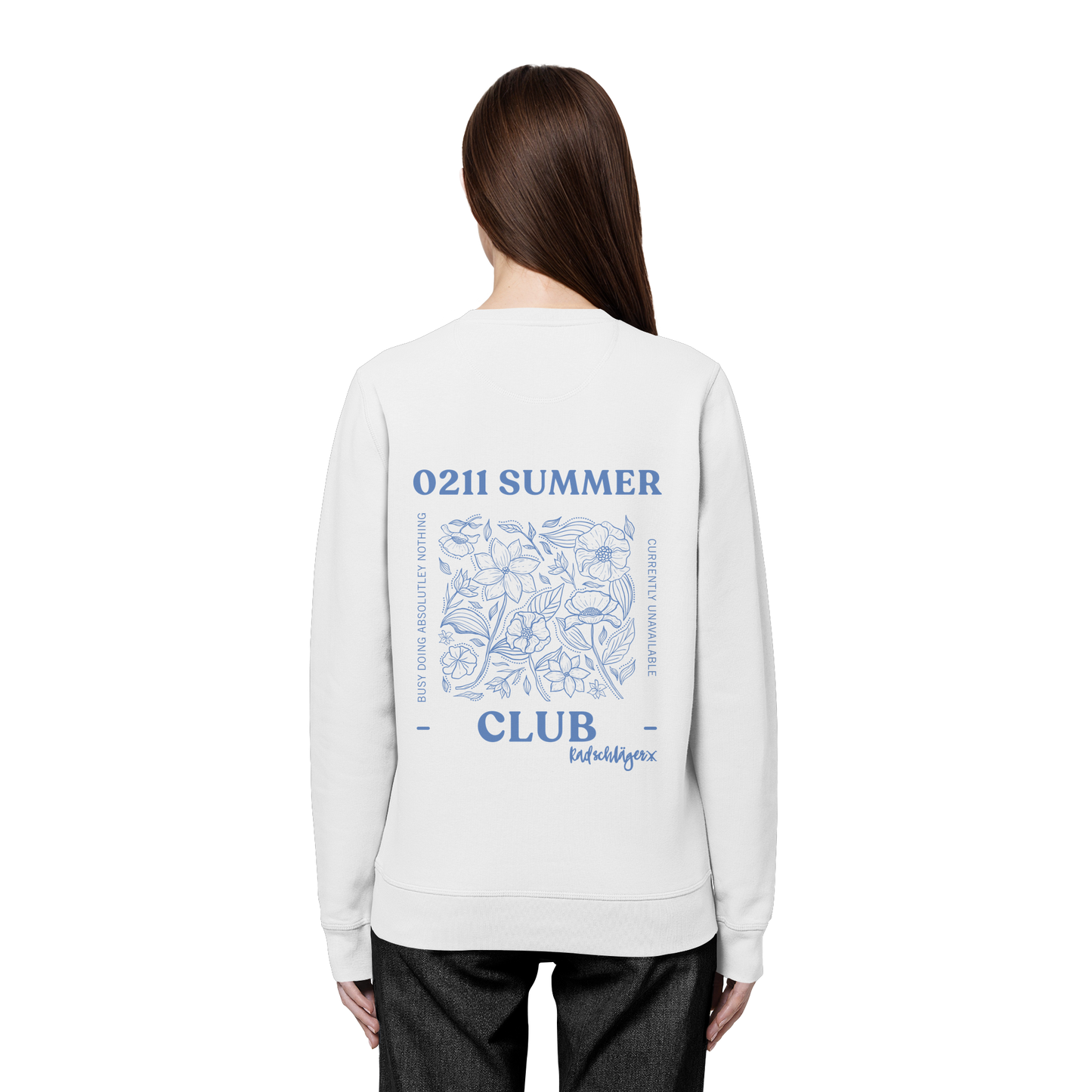 0211 Summer Club - Botanical Drift - Organic Basic Unisex Sweatshirt