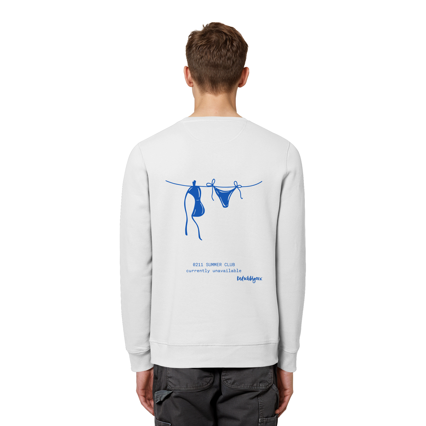 0211 Summer Club - Drying Off - Organic Basic Unisex Sweatshirt