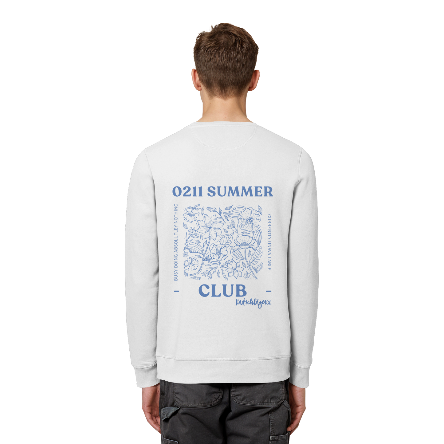 0211 Summer Club - Botanical Drift - Organic Basic Unisex Sweatshirt