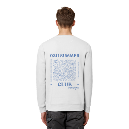 0211 Summer Club - Botanical Drift - Organic Basic Unisex Sweatshirt