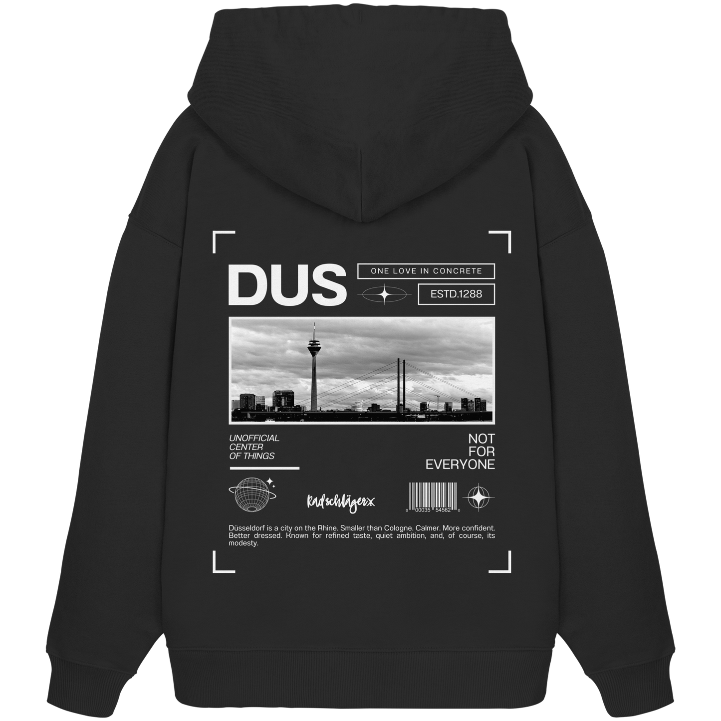 0211-Concrete - Organic Oversized Hoodie