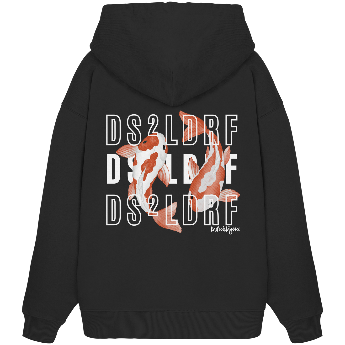 0211-Koi - Organic Oversized Hoodie