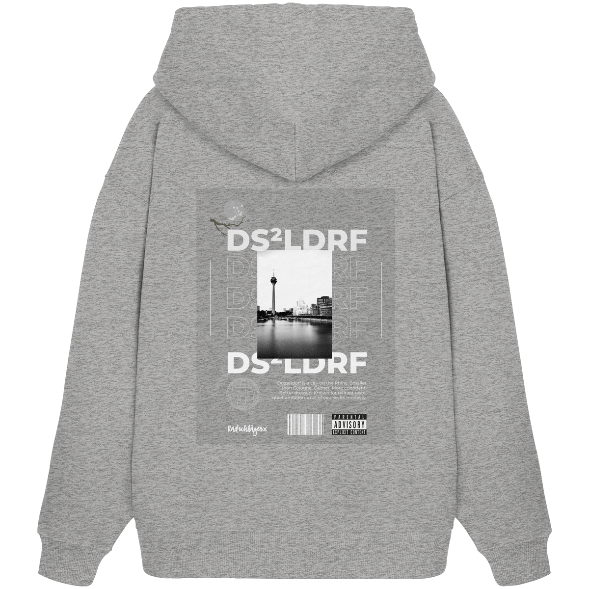 0211-Tape - Organic Oversized Hoodie
