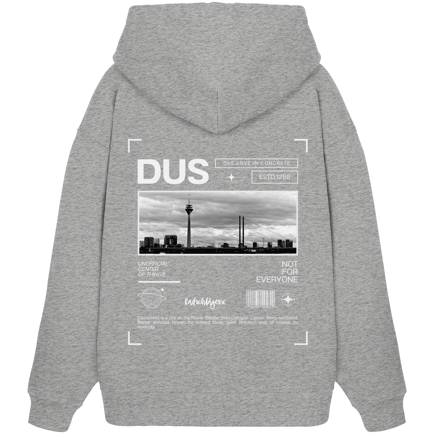 0211-Concrete - Organic Oversized Hoodie