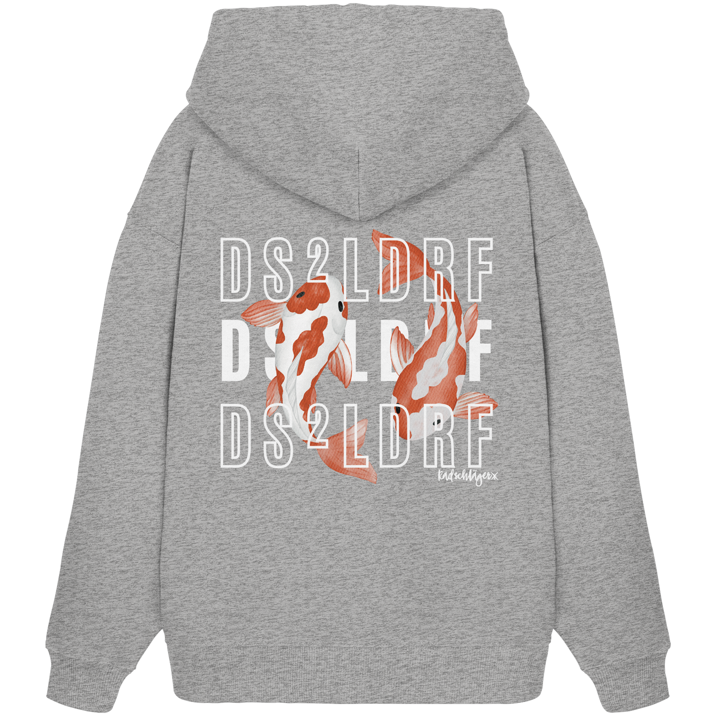 0211-Koi - Organic Oversized Hoodie