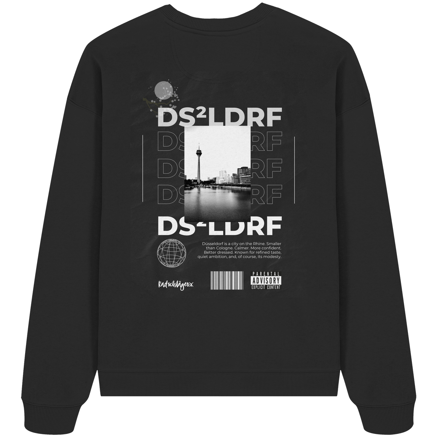 0211-Tape - Organic Oversized Sweatshirt