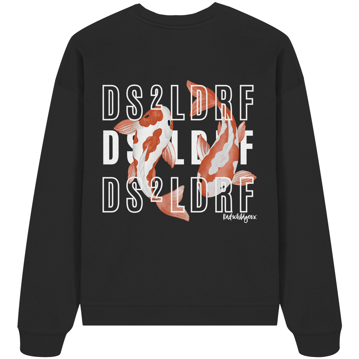 0211-Koi - Organic Oversized Sweatshirt