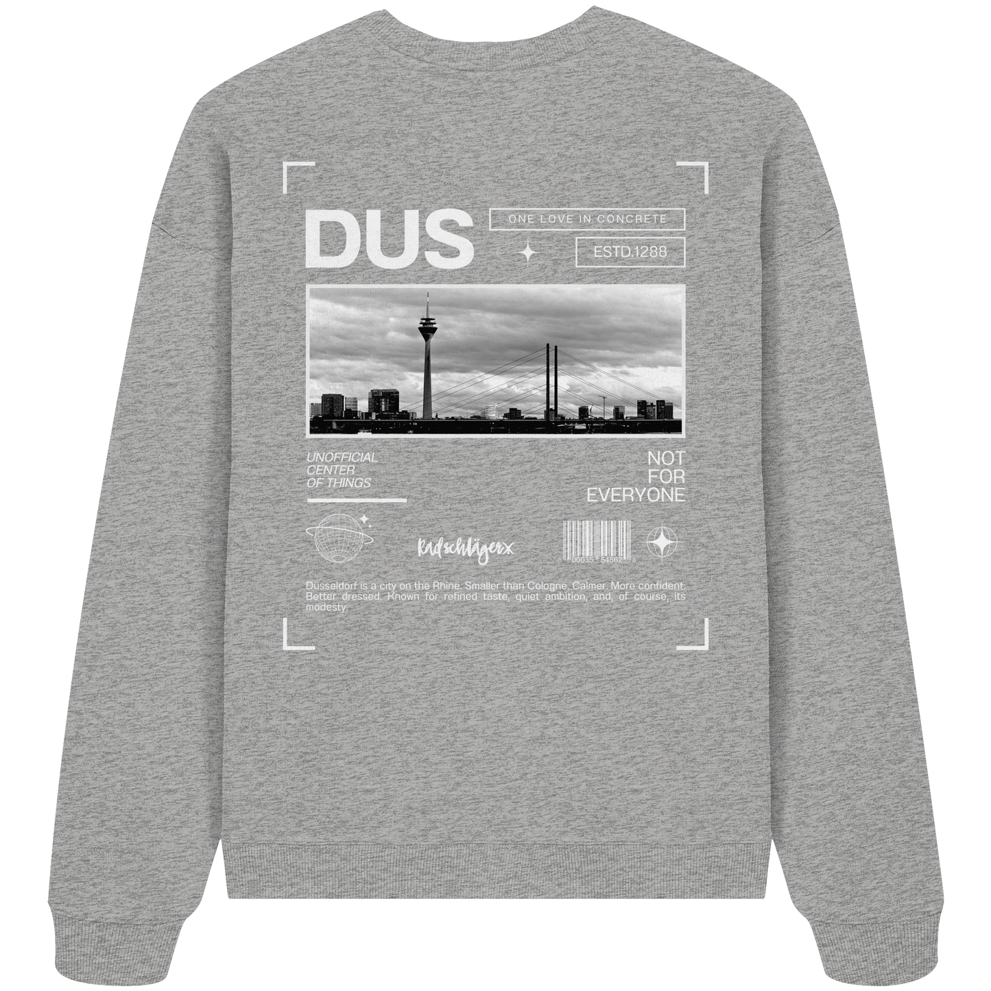 0211-Concrete - Organic Oversized Sweatshirt