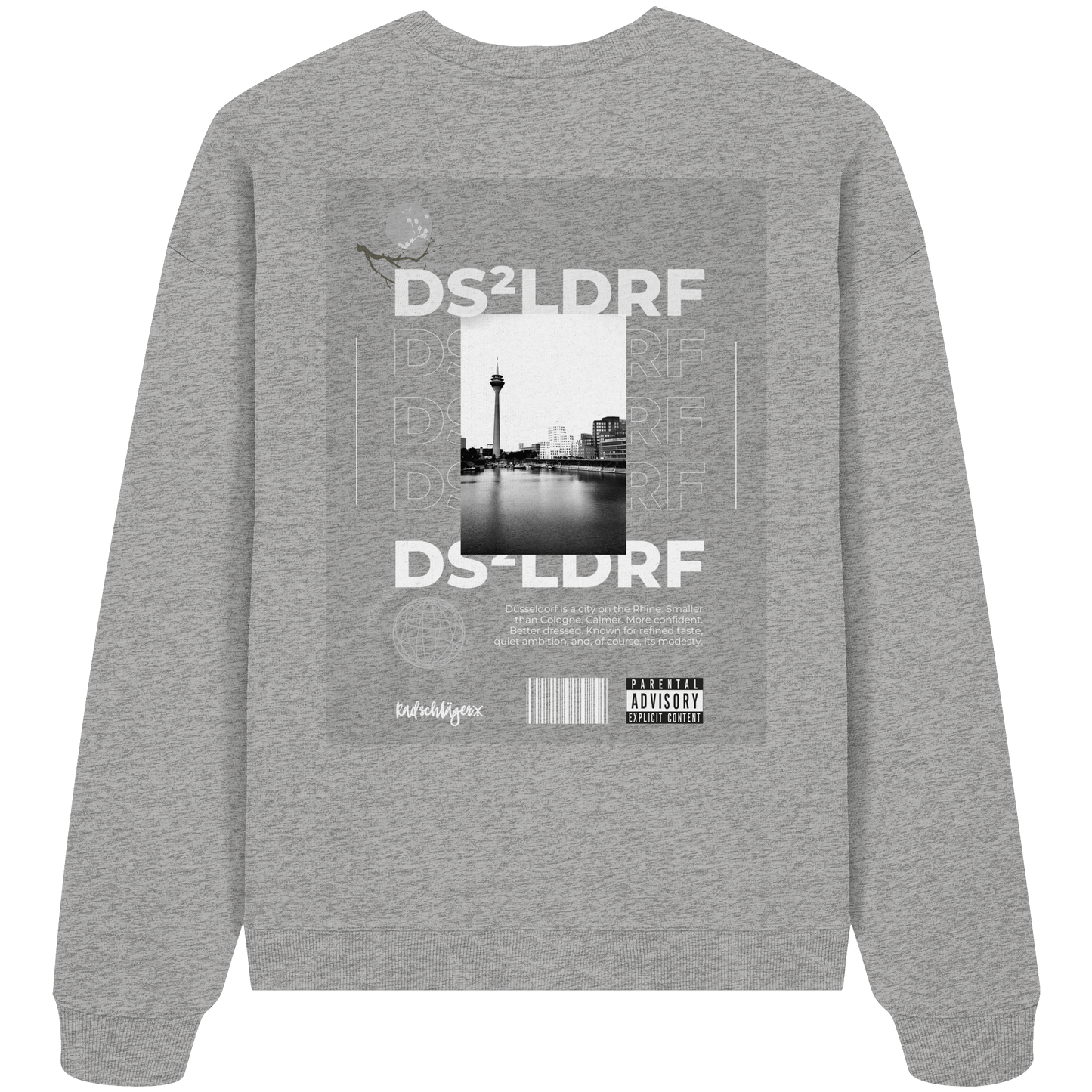 0211-Tape - Organic Oversized Sweatshirt
