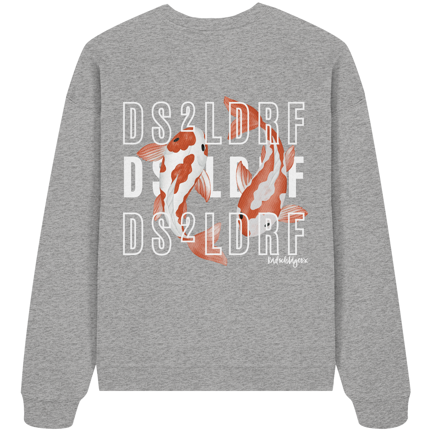 0211-Koi - Organic Oversized Sweatshirt