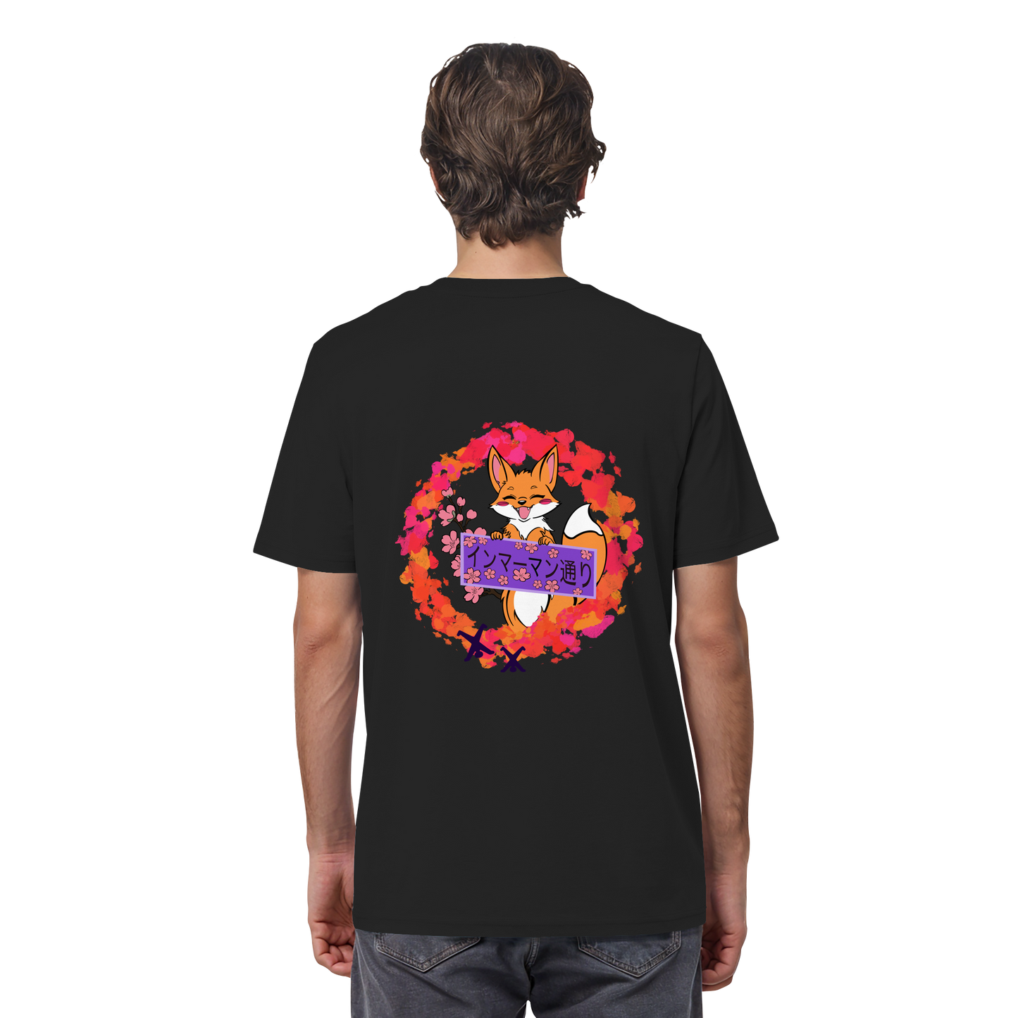 Japan - Fox - Red - Organic Shirt