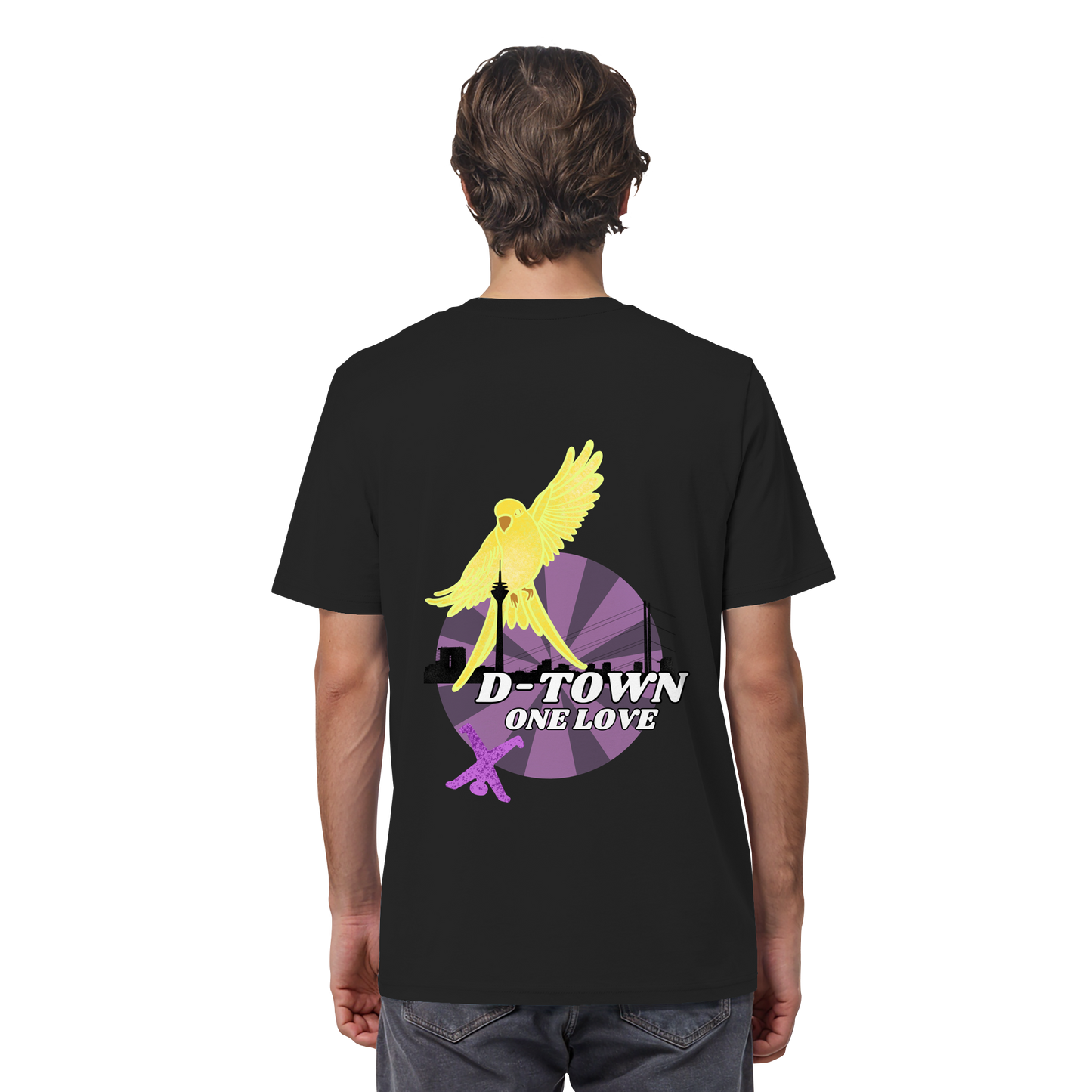 Rising Bird - Yellow - Organic Shirt