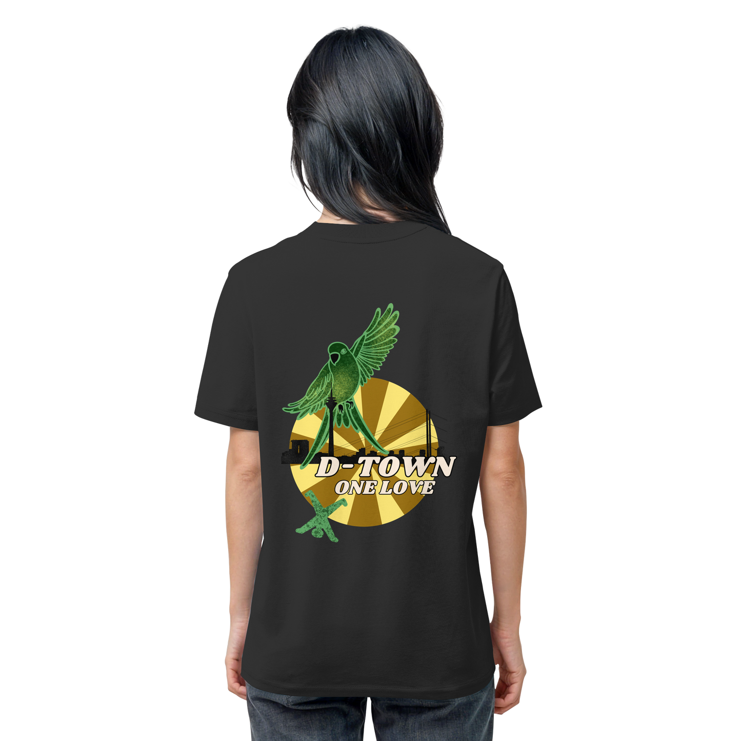 Rising Bird - Green - Organic Shirt