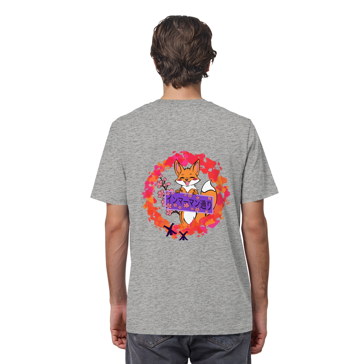 Japan - Fox - Red - Organic Shirt