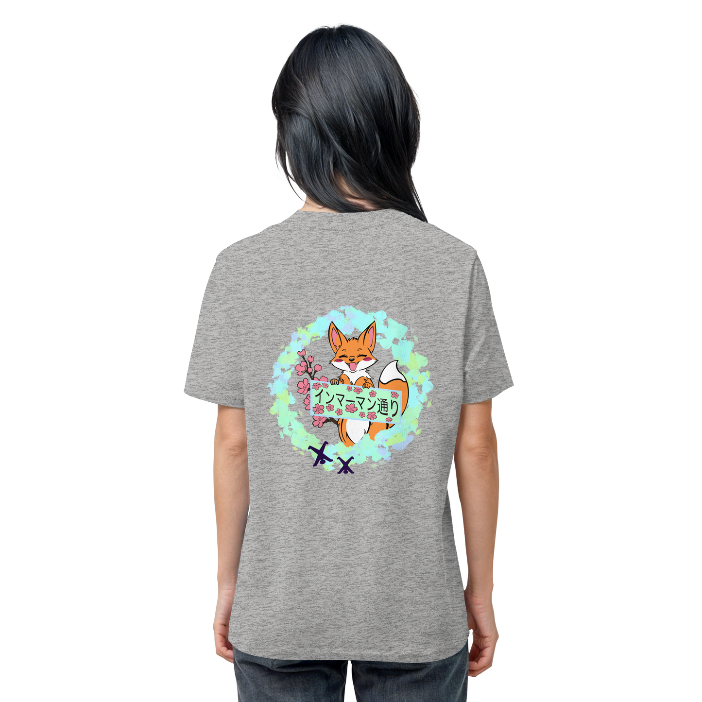 Japan - Fox - Green - Organic Shirt