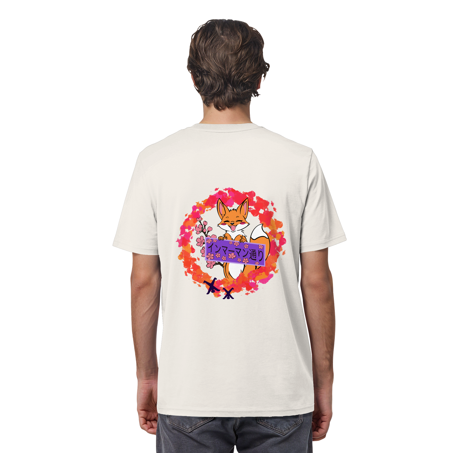 Japan - Fox - Red - Organic Shirt