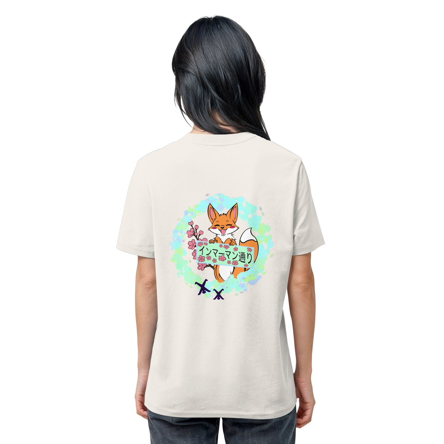 Japan - Fox - Green - Organic Shirt