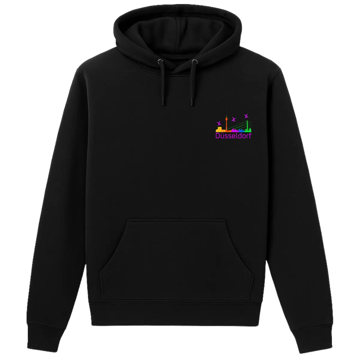 Hoodie Düsseldorf Skyline Purple