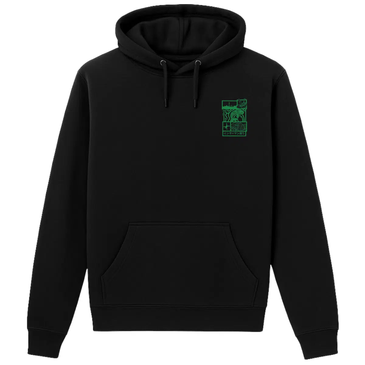 Hoodie Japan Koi grün