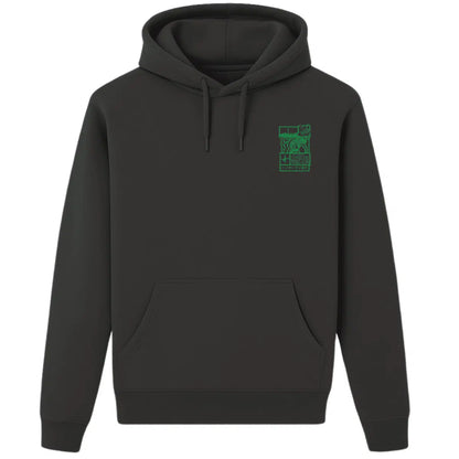 Hoodie Japan Koi grün