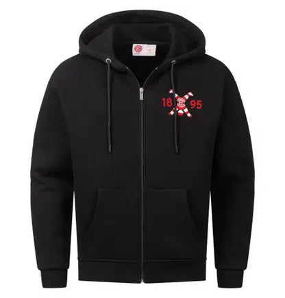 Hoodie mit Zipper "Fortuna x Radschläger" Men schwarz