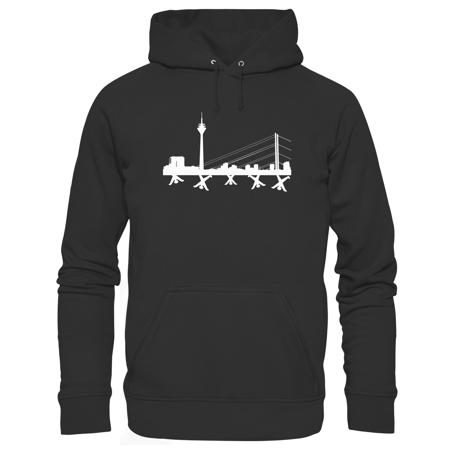 Skyline - White - Organic Basic Hoodie