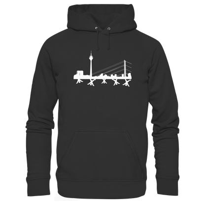 Skyline - White - Organic Basic Hoodie